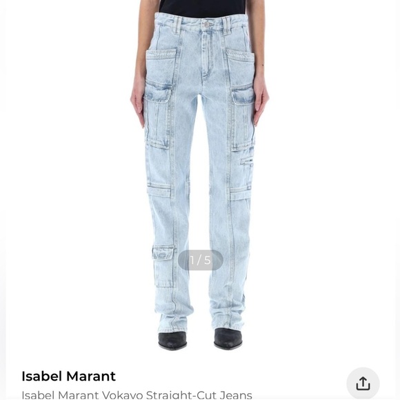 Isabel Marant - Vokayo Jeans in Blue- FR 34 - US size 2 - Picture 1 of 17